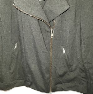 Catherine Malandrino Moto Blazer XXL Black